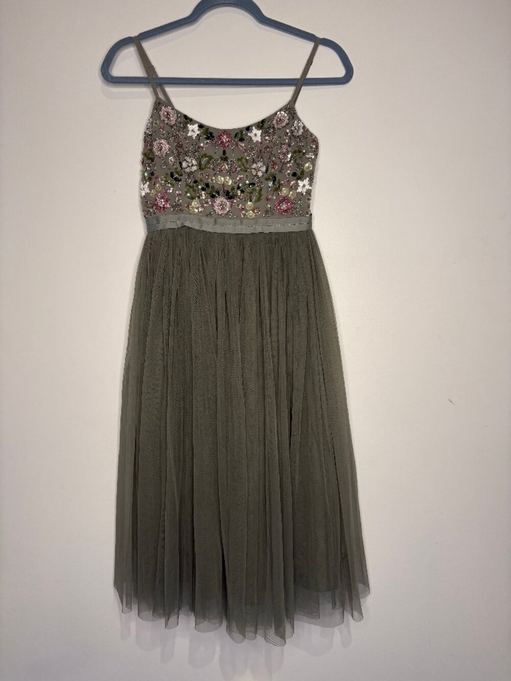 Needle and Thread Tulle and Sequin Knee-Length Dress US 2